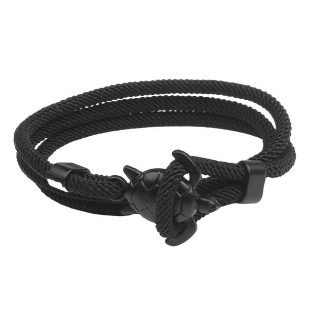 Pulsera de tortuga / pulsera para mujeres / regalos amantes de la tortuga / peso multicapa ligero Negro