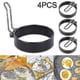 thumbnail image 2 of 4 Pcs Stainless Steel Frying Pan Fried Egg Pancake Cooking Ring Mould Shaper Mold G, 2 of 4