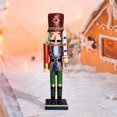 thumbnail image 2 of lionlar Nutcracker Puppet 30cm Gift Doll Creations Desktop Figurines Mouth Can Be Opened, 2 of 9