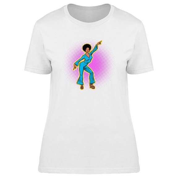 Retro Disco Dancer T-Shirt Women -Image by Shutterstock, Female XX-Large