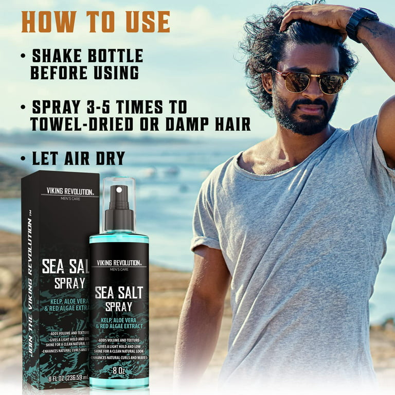 Viking Revolution - Sea Salt Spray for Hair Men - Surf Men Hair