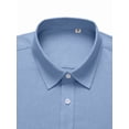 thumbnail image 2 of Youclos Men's Linen Shirt Short Sleeve Button Down with Pocket, 2 of 6