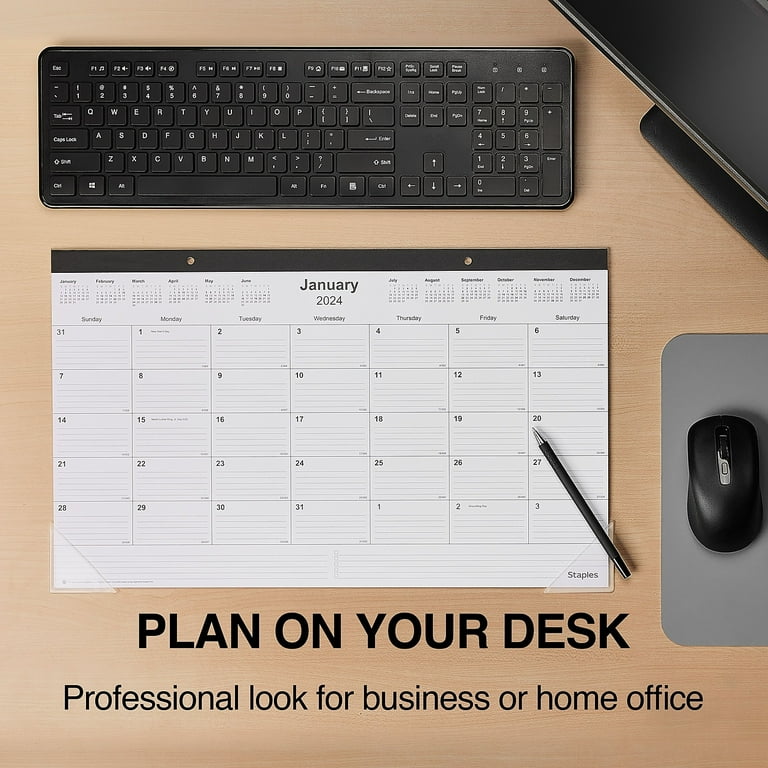 Desk Calendar 2025 Staples