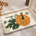thumbnail image 5 of Antqov Halloween Bathroom Rugs 16x24" Non Slip Fall Pumpkin Bath Mat Cute Decorative Soft Doormat for Home Bathroom Decor, 5 of 6