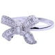 thumbnail image 2 of Anillos para mujer, regalos para mujer, anillo de lazo blanco de moda para mujer, joyería de compromiso para boda, regalo, anillo de compromiso, 2 of 4