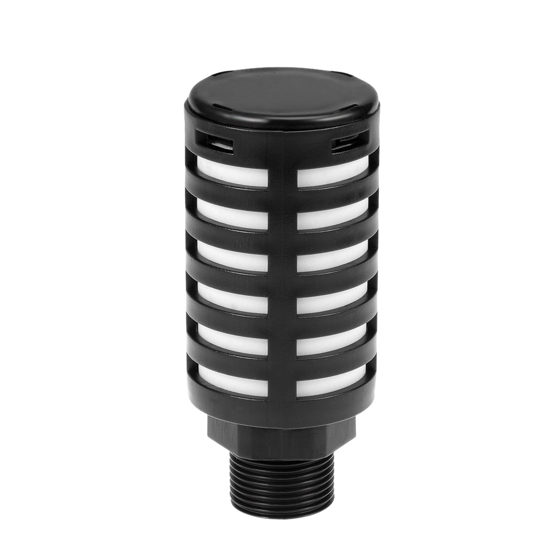 1pc Plastic Pneumatic Muffler Exhaust Air Line 3/4 PT Black