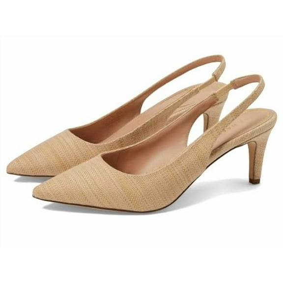 Cole Haan Women's Vandam Sling Pump 65, Natural Raffia, 8