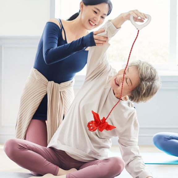 OULII Elastic Rope Workout Ball for Core Conditioning and Posture Improvement Exercises