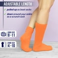 thumbnail image 7 of MDR Lightweight Cotton Slouch Socks For Women and Men 1 Pair Size 9 to 11 (Orange), 7 of 7