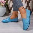 thumbnail image 6 of Bkhluea Women Breathable Knit Slip-On Flats Lightweight Comfortable Footwear For Daily Travel Outdoor Activities, 6 of 7