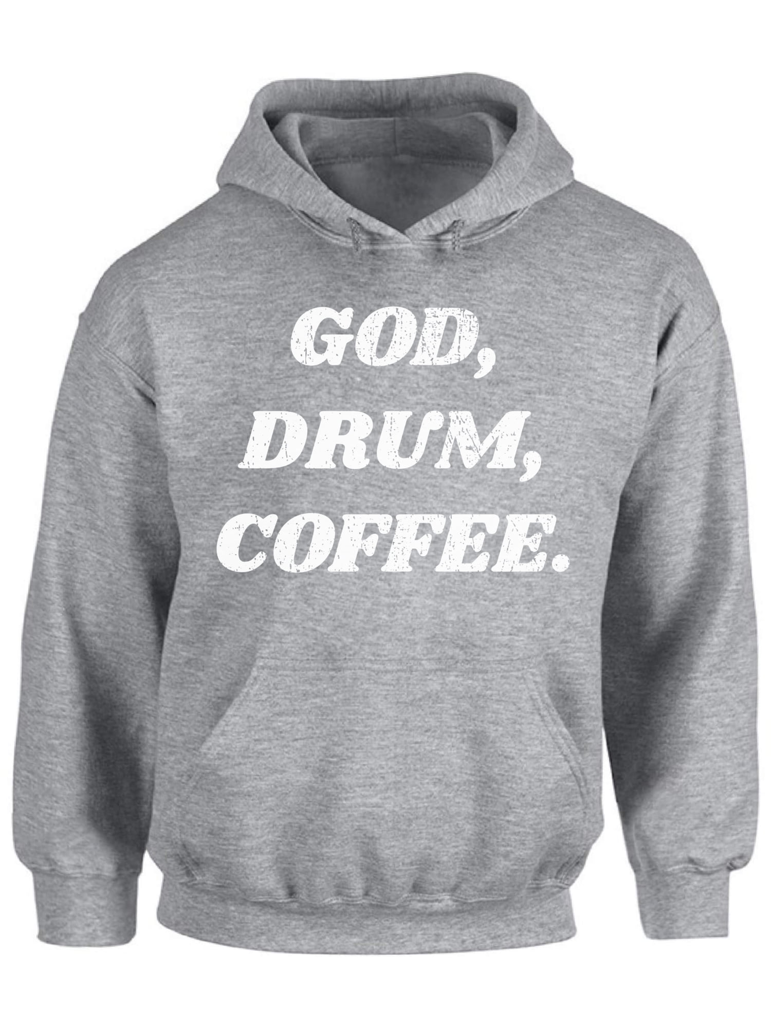Thank God For Drums Men/'s Hoodie Sweat Shirt Pick Size Small-5XL