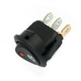 thumbnail image 4 of Bgsha 10Pcs Car Van Truck On Off Rocker Switch Round 12V Red Led Fog Light Lamp Symbol, 4 of 10