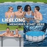 Bestway: Steel Pro MAX 14 x 42 Above Ground Pool Set - 3440 Gallon, Outdoor Family Pool, Corrosion & Puncture Resistant, Includes Filter, Pump, Ladder & Cover
