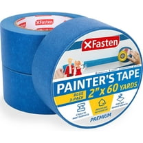 XFasten Professional Blue Painters Tape 2 Inch x 60 Yards (3-Pack) Bulk Blue Masking Tape for Painting Walls , Residue-Free 2 Inches x 60 Yards (3-Pack)
