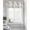 thumbnail image 4 of Kitchen Cafe Valance Curtain for Small Windows,Blossom Flower Botanical Plant Rod Pocket Short Valances Floral with Leaves Branch Window Treatment Panel for Living Room/Bedroom/Bathroom,54x18in, 4 of 9