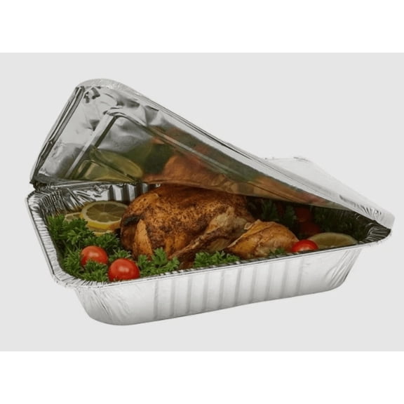 Extra Deep 9X13 Half Size Aluminum Pans With Aluminum Lids: Perfect for Baking & Roasting:(Set of 20)