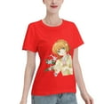 thumbnail image 2 of Women's Basic Short Sleeve T-Shirt Cardinal Girl Sakura, 2 of 6