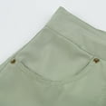 thumbnail image 7 of Akiihool Work Shorts Women Button Down Comfortable Casual Shorts with Pockets for Women, Green Size XXL, 7 of 7