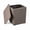 Black, variant on Outdoor Resin Storage Side Table 115 Gallon Capacity with Removable Lid Wicker Texture Patio End Table Supports 330 Lbs