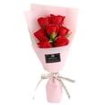 thumbnail image 5 of Clavel 5 ramo pequeño Regalo del día del maestro Flor de jabón Simulación rosa 7 rojo Día de San Valentín, 5 of 5