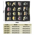 thumbnail image 3 of Wijzvio Gift For Toddler Kid Car Lover Throw Blanket Soft Fuzzy Fleece Blanket For Couch Bed Living Room Decoration 50"X40", 3 of 9