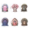 thumbnail image 2 of Popular! Fairys Doors For Trees Outdoor Miniature Fairys Door For Tree Decoration Fairys Garden AccessoriesClearance, 2 of 4