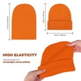 thumbnail image 4 of Baberdicy Unisex Cuffed Beanie, Basic Winter Hat for Men & Women, Casual Daily Wear, Cold Weather T1506 Universal Fit, 4 of 6