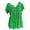 Green, variant on Bseka Womens Short Sleeve Pullover Tops Elegant Floral Print Blouse Plus Size Comfy T-Shirts Lightweight Breathable Tunic