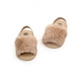thumbnail image 2 of Tommyfit Baby Girl Fluffy Fur Soft Sole Crib Sandals Shoes, 2 of 3