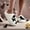 #0088-White, variant on Xucatan Animal Slippers Fruit Slippers Plant Slippers Various Cartoon Patterns Fluffy Soft Memory Foam Retro Indoor Outdoor Home Couple Shoes Soft Cozy Home Gift