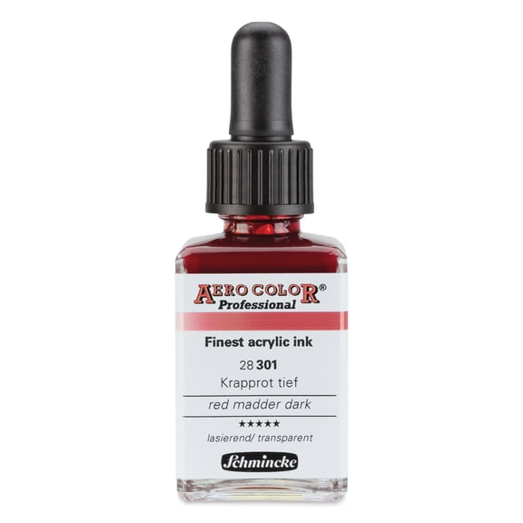 Schmincke Aero Color Professional Airbrush Color - 28 ml, Red Madder Dark
