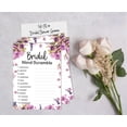 thumbnail image 4 of Inkdotpot Scramble Bridal ShowerGameCards FloralParty Wedding Supplies 50-Pack Wedding Word, 4 of 7