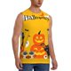 thumbnail image 2 of Fotbe Happy Halloween1 Men's Camiseta sin Mangas Estampada para Hombres, Playera Casual para Gimnasio, Entrenamiento, Playa-Medium, 2 of 7