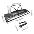 BIGFUN Kids Keyboard Piano, Portable 61 Keys Piano Keyboard for Beginners, Electronic Digital