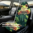 thumbnail image 4 of Uorisanigo Frog Car Seat Covers Elastic Fabrics Waterproof Car Seat Cover Easy to Install Auto Interior Accessories 2 Pcs Set for SUV, Vans,Sedan,Truck, 4 of 7