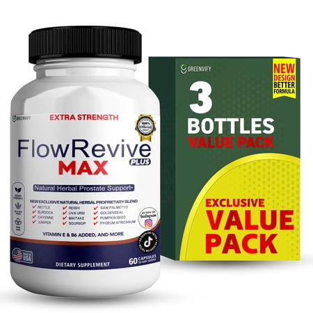 GreenVify FlowRevive Plus Max – Daily & Lifestyle Support Supplement, Adult Nutritional Formula