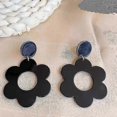 thumbnail image 3 of Acrylic 60s 70s Flower Dangle Earrings Daisy Drop Earrings Colorful Floral Earrings, 3 of 4