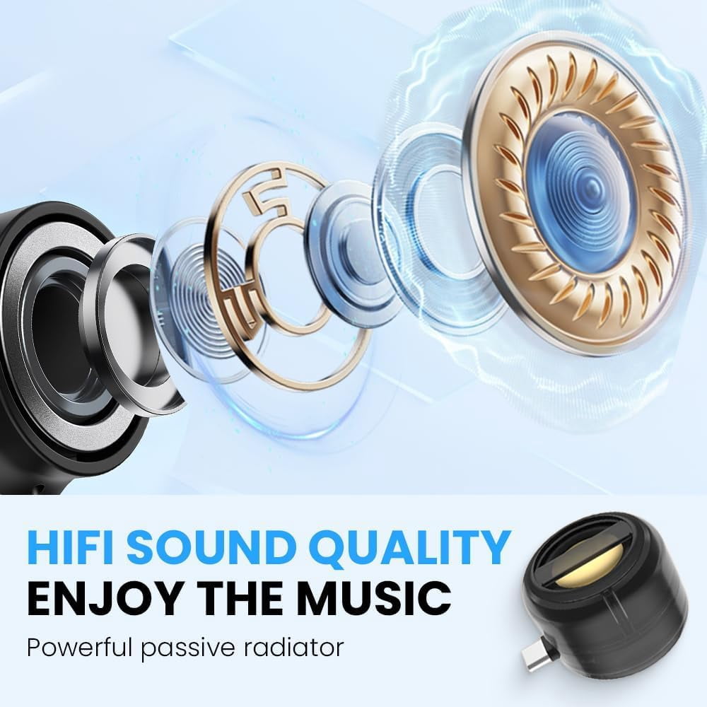 Portable 5X Speaker Amplifier–Plug & Play for Music/Calls, 2025 New Portable Speaker Mobile Phone Sound Amplifier with 3.5mm/Type-C for Smartphone Tablet Notebook (1Pc Black, 3.5mm)