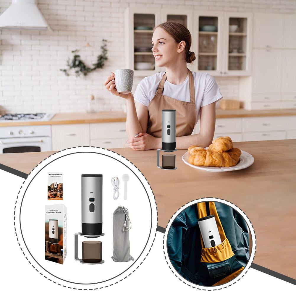 Portable Coffee Maker For Nespresso Capsules USB Powered 90ml Capacity Rapid Heating Lightweight For Travel Camping Office Home Use
