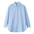 thumbnail image 2 of pstuiky Camisas suaves de manga larga para hombre, Camisa de manga larga con solapa en el brazo y botones múltiples a rayas estilo casual vintage para hombre. top de hombre xxxl, 2 of 9
