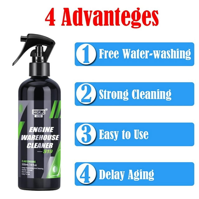 Limpiador Universal de almacén de motores, accesorios de coche, herramientas limpiadoras, desengrasante apto para coches con compartimentos 300ml shamjiam Limpiador de espuma