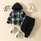 thumbnail image 5 of Conjunto de Sudadera y Pantalón Gibobby Camiseta de Manga larga a Cuadros para niños 6-9 meses, 5 of 5