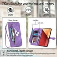 thumbnail image 3 of ETFAST Wallet Multi Card Slot Flip Zipper Leather Case For Redmi 13C 12C 11A 10 C 10A 9A 9C 9i Redmi 12 A1 Plus 11Prime A1 A2 A3 Turbo3 Leather Phone case, 3 of 10