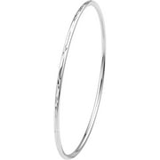 ZZSW 925 Sterling Silver Bangle Bracelet Stackable Bangles for Women/Girls | Bangle Bracelets for Women | 925 Sterling Silver Bracelets for Women | Dainty Bracelets for Her