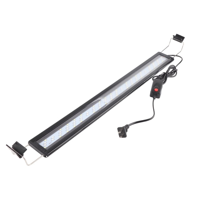LED Aquarium Light SplashProof Light 4 Aquarium Lights Rows Beads 3 Color Modes Splash Proof Heat Dissipation Extendable Bracket Light For Fish Aquarium Clip Lamp Heat