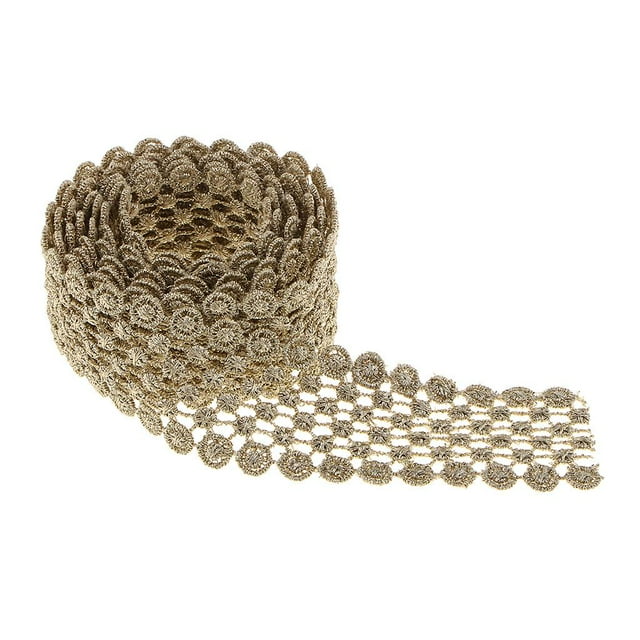 Cinta de adorno de encaje de 1 , prendas de , adornos para novias, manualidades, disfraces - Color 3 BLESIY Cinta bordada del ajuste del cordón