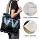 thumbnail image 3 of Westworld Bolso de tela con estampado de lienzo para mujer, bolsa de compras reutilizable y estética, con cremallera interior, regalo para mujer, 35 × 40 cm., 3 of 6