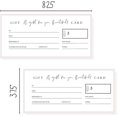 thumbnail image 2 of Blank Gift Certificates | 30 Pack | 3.75 x 8.25" inch Size Gift Card | Small Business Gift Certificate, Fill In Gift, 2 of 5