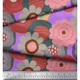 thumbnail image 3 of Soimoi polyester Crepe Fabric Flower Artistic Printed Craft Fabric by the Yard 42 Inch Wide, 3 of 3