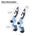 thumbnail image 3 of Saiise Bluey Funny Socks Men Women Boys Kids Adults Novelty Graphic Crew Tube Socks Crazy Design Casual Dress Socks for Sports,Running,Travel, 3 of 7